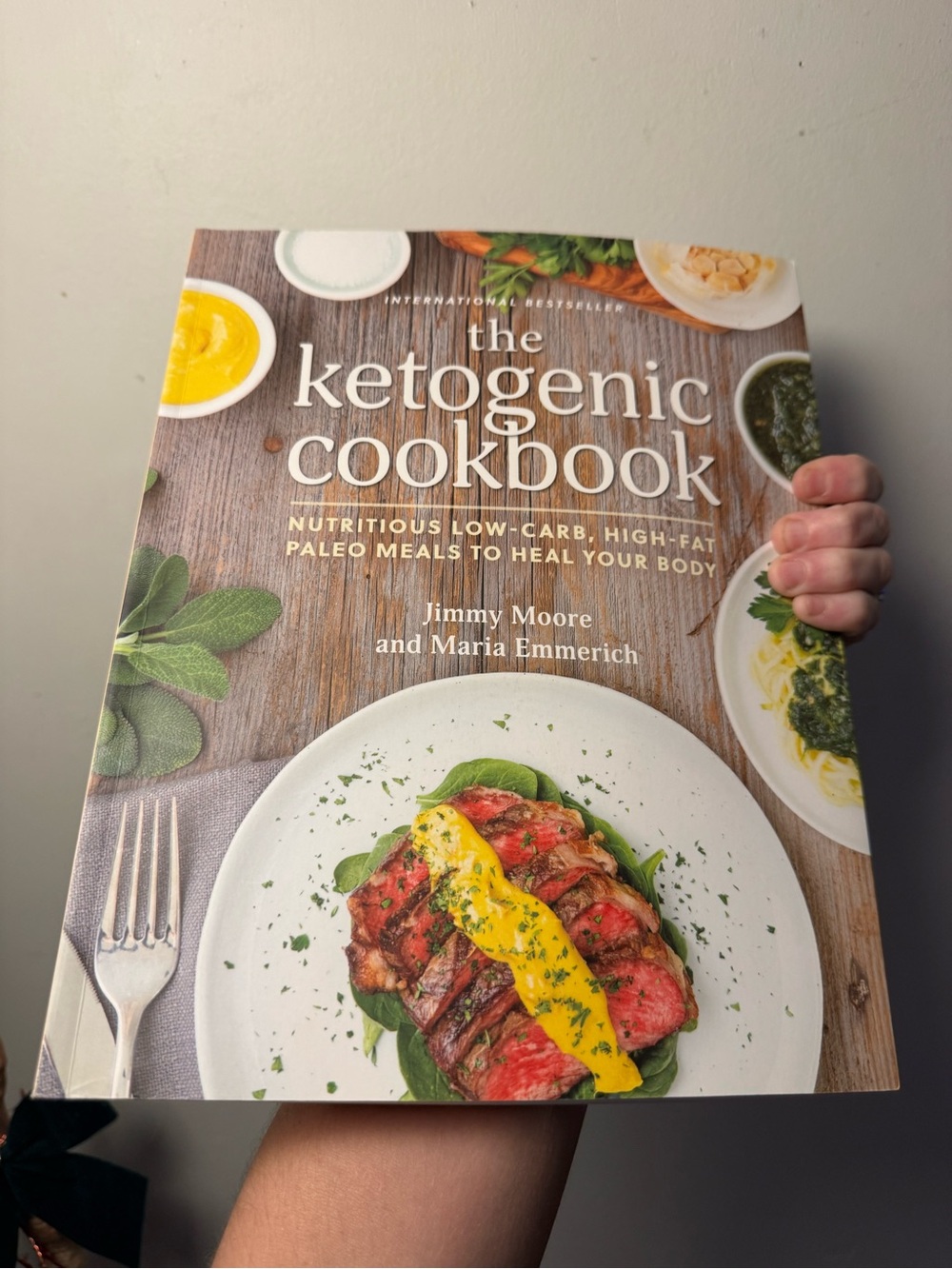 The Ketogenic Cookbook – White, Brown & Green Cover by Chronicle Books